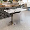 Mesas y Sillas de Ratán de Alta Gama Personalizadas para Hotel, Sofás tipo Cabina Comerciales de Acero Inoxidable para Restaurante Chino, Sillas de Comedor para Restaurante de Hot Pot
