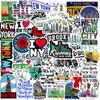 50 peças transfronteiriças Nova York cidade americana Nova York adesivos computador capa de telefone capacete skate guitarra adesivos