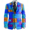 Chaqueta de Traje de Fiesta de Dos Botones con Impresión Digital 3D Top Casual Venta Directa de Fábrica Origen Venta Caliente Transfronteriza Otro