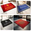 Tapete de piso sencillo a rayas de rejilla impermeable antideslizante tapete para pies goma polipropileno bucle terciopelo entrada alfombra quita polvo