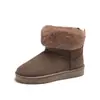 Botas de Nieve para Mujer 2026 Nuevas de Invierno Estilo Coreano Botines Cortos con Orejas de Conejo y Forro de Felpa Zapatos de Algodón para Mujer Tendencia de Moda Coreana