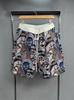 Shorts Casuais Estampados de Marca Tendência de Verão de Alta Qualidade para Homens e Mulheres, Moda Solta Versátil Respirável Calças Esportivas