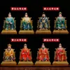 Estátua de resina de uma senhora idosa negra, das Quatro Grandes Famílias do Nordeste da China, incluindo Hu San, Mang Xian, Chang Xian e Huang San, com acabamento na cor bronze, usada como peça decorativa para altares budistas.