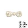 Hebilla de Cristal de Perla Hecha a Mano Estilo Nacional Hebilla Hanfu Cheongsam Palma Torket Hebilla de Dos Ruedas Accesorios de Ropa DIY
