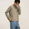Camiseta Masculina Gola Redonda Manga Longa com Estampa 3D, Nova Versátil Casual 2026, Camisa Base para Outono e Inverno