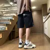Pantalones cortos casuales de trabajo para hombre, pantalones finos sueltos versátiles de cinco puntos para verano, pantalones rectos de longitud media de estilo americano ins modernos
