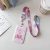 Portatarjetas Retráctil Cuerda Larga Conejo Jazmín Pequeño y Lindo Dibujo Animado Estilo Ins Gama Alta Campus Tarjeta de Estudiante Tarjeta de Comedor Cubierta Protectora