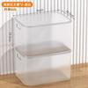 Caixa de Armazenamento Transparente Doméstica de Mesa Grande Capacidade Caixa de Armazenamento de Roupas Armazenamento de Brinquedos Plástico Grande Espessada Caixa de Armazenamento