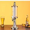 Barril de Cerveja Coluna de Gelo Colorida 3 Litros, Dispensador de Cerveja Artesanal Retro de Luxo Leve, Barril de Bebidas para Hotel, Jarra de Vinho de Frutas