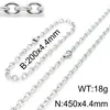 Pulsera de Cadena de Acero Inoxidable de Moda Versátil Esquina Superior Cadena Extremadamente Simple Cadena de Borde Cortado en Forma de O Hebilla de Langosta Traje de Collar para Hombres y Mujeres