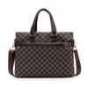 Bolso de Hombre Cuadros Hombro de Negocios Bolso Cuadros Clásico Bolsa de Hombre 14 pulgadas Computadora Archivo Maletín de Hombre