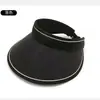 Sombrero de Protección Solar para Mujer Verano Anti-UV Sombrero de Sol Ciclismo Ala Ancha Plegable Parte Superior Abierta Sombrero de Sol Plegable y Portátil