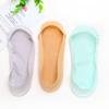 Calcetines invisibles para barco súper bajos calcetines de algodón absorbentes del sudor transpirables cómodos calcetines para barco mujer un círculo de silicona antideslizante calcetines invisibles tridimensionales 3D