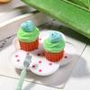 Tamanho pequeno simulação resina cupcake acessórios para brincar de comidinha resina bolo brinquedo acessórios DIY cola de creme