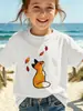 Estilo Novo de Verão Europeu e Americano T-Shirt Feminina com Estampa 3D Macia e Confortável Fresca Respirável Gola Redonda Atacado Transfronteiriço