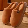 Pantufas de Algodão para Mulheres Inverno 2025 Novas para Interior Lar Solado Macio Confortáveis Antiderrapantes Quentes Mais Pelúcia Pantufas de Algodão de Pelúcia para Homens