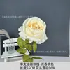 Flor de Rosa Única Pintada al Óleo Artificial para Arreglo de Piso de Salón de Bodas, Material Floral para Accesorios de Decoración de Hogar y Hotel, Flor Artificial