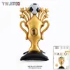 Expositores de pie extra grandes para fútbol, baloncesto y trofeos, Zapatos de fútbol, Globos de papel de aluminio, Decoraciones de escena de la Copa del Mundo