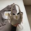 Bolso de Moda Casual Bolso de Mano 2025 Primavera Nuevo Bolso Balde de Moda Nicho Bolso de Hombro Cruzado para Mujer
