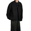Casaco de Lã Masculino Outono Jovens Estilo Old Money Moda Masculina Toque de Luxo Estilo Curto Jaqueta Grossa de Lã Masculina Inverno