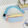 Bolso bandolera ligero de un solo hombro, bolso bandolera con bloques de color color dopamina, bolso de pecho ligero impermeable para exteriores de viaje
