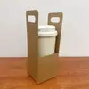 Porta-Copos de Papel Kraft para Café com Leite Chapeuzinho Vermelho Individual e Duplo Portátil Quatro Compartimentos Embalagem para Levar Chá de Leite Porta-Copos Descartável