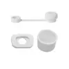 Tapa de silicona anti-desbordamiento para explosiones transfronterizas, juego de 3 piezas para taza Stanley, soporte para bolígrafo de 10 mm, tapa para pajilla, a prueba de polvo, tapón anti-desbordamiento, antiincrustante