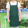 Avental logotipo personalizado imprimível publicidade moda coreana cozinha impermeável personalizado adulto masculino e feminino algodão roupa de trabalho