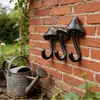 Colgador de Abrigo de Hongo Transfronterizo Estilo Europeo Retro Creativo Gancho de Hierro Forjado Gancho de Hierro Fundido Pared de Jardín Decoración Personalizada Colgador de Pared