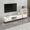 Móvel de TV moderno simples Armário de TV nórdico para sala de estar combinação com mesa de centro móveis simples armário de chão luxo leve