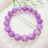 Pulseira de Kunzita Natural Atacado Casual Feminino Pulseira de Cristal de Kunzita Olho de Gato Grau 7A