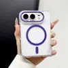 Adequado para iPhone DUO, esta capa dobrável magnética para celular oferece uma sensação premium e fornece proteção transparente e à prova de quedas para o Apple 18 DUO.