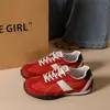 Zapatos deportivos ligeros para mujer, zapatillas de entrenamiento alemanas, zapatos retro de suela blanda para personas menudas, de bloques de color, modernos, casuales, versátiles, de tela