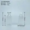 Botella de desinfectante de manos sin enjuague de 30 ml Botella vacía de plástico PET transparente de 30 ml Botella de forma especial de 30 ml Botella plana de 30 ml