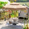 Sombrilla de Patio para Exteriores, Impermeable y Resistente al Sol, Juego de Mesa y Sillas con Sombrilla, Sombrilla de Poste Central para Jardín, Patio y Terraza