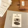 Novo Estilo Coreano Início do Outono Cor Café Poá Urso Corda de Cabelo Laço Doce Coração Grampo de Cabelo Tecido Feito à Mão Acessórios de Cabelo