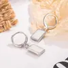 Aretes cuadrados de nácar sintético, diseño de nicho, elegantes aretes de goteo de aceite, aretes de botón con estilo, nuevo modelo 2025 para mujeres a la moda