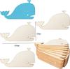 Juguete de virutas de madera para niños, diseño de animales marinos, creativo, para el hogar, con diseño de viento oceánico, decoraciones y colgantes de madera.