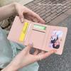 Lindo Estilo Lazo Pequeño 70% de descuento Cartera de Mujer~Ins Venta Caliente Tono Macaron Stock Listo Cartera Coreana