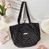 5744 Bolso de Hombro de Gasa Floral Fresco y Dulce, Bolso de Tote de Gran Capacidad para Estudiantes, Moderno y Versátil para Mujer