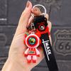 Llavero con forma de oso relámpago, bonito colgante de muñeca de pareja de dibujos animados, llavero para bolso de coche, pequeño regalo al por mayor
