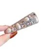 Pinzas BB de Cristal Lujo Ligero Pinzas Laterales para el Cabello con Pedrería Pinzas de Alta Gama para el Flequillo Pinzas para el Vello Rebelde de la Parte Posterior de la Cabeza Hechas a Mano Nuevo Estilo 2025