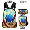 2025 Nuevo Anime Sonic Mochila Escolar para Estudiante Secundaria Impresa en 3D Cartera Estuche para Lápices Set de 3 Piezas
