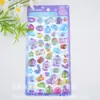 Pegatinas de Plástico Sólido con Relieve 3D de Dibujos Animados para Decoración Infantil DIY Pegatinas de Gelatina