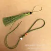 Directo de fábrica 12CM bordado de borla abanico redondo borla abanico de palacio pin colgante saquito Hanfu marcapáginas pin de borla