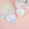 Coelhinho Anjo Fofo Toalha de Conforto Saco de Feijão Pelúcia Pingente Item Adorável de Cura Decoração de Bolsa Presente para Crianças