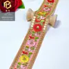 Acessórios Estilo Étnico Dinastia Han Roupas Coloridas Acessórios 4,5cm Renda de Malha Colorida Dai Lantejoula Malha Bordado