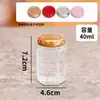 Frasco de Vidrio Hexagonal tipo Nido de Pájaro con Tapa, Botella Sellada para Empaque de Nido de Pájaro, Frasco para Salsa Picante, Frasco para Mermelada, Frasco Pequeño para Miel