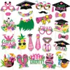Nuevo europeo y americano Hawaii decoración de ceremonia de graduación accesorios para fotos fiesta de graduación de verano accesorios para fotos divertidos