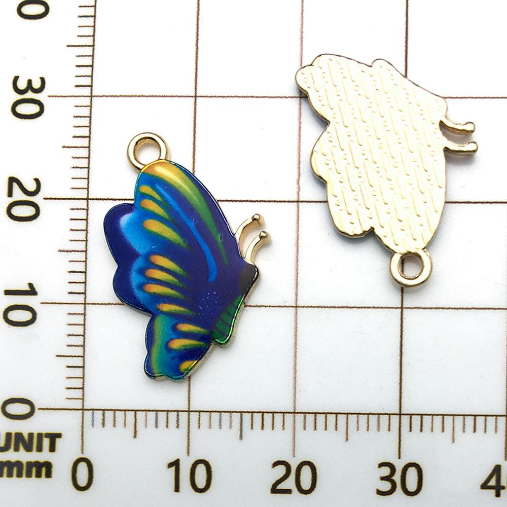 15818-JF-深蓝色滴油锌合金蝴蝶16x24-1.5g.
